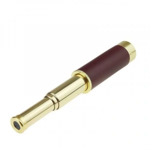 30X40 Panda Büyük Mercekli Pirinç Gövdeli Deri Çantalı Denizcilik Korsan Dürbün