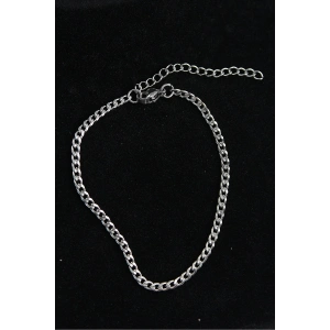 316L Çelik İnce Klasik Model Gümüş Renk Erkek Bileklik