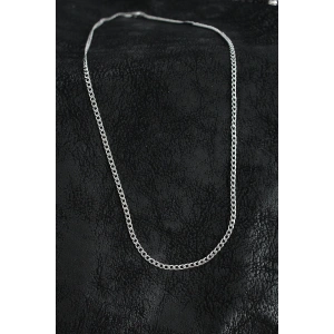 316L Çelik İnce Klasik Zincir Model Gümüş Renk Erkek Kolye