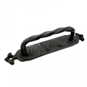 Antika Tarz Dekoratif Pirinç Burgulu Çekme Kol - 205x33 Mm, Oksit