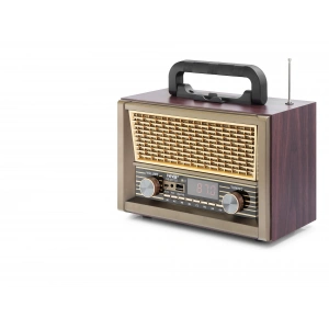 Bluetooth Nostaljik Hoparlör Fm Kumandalı 28 X 14.1 X 21 Cm NS2077BT