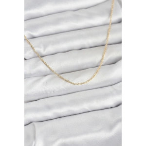 CM 14K Gold Renk Burgu Model 60 cm Kadın Kolye