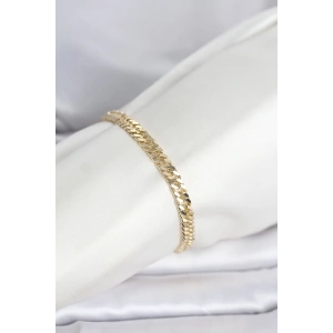 CM 14K Gold Renk Kalın Zincir Model Kadın Bileklik