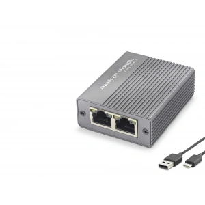Gigabit Ethernet Switch 3 Port Type-C Güç Girişli - Siyah HDX1412