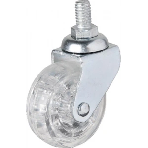 Hts 326 - 50x20 mm Şeffaf Makaralı Vidalı Teker 4 Adet