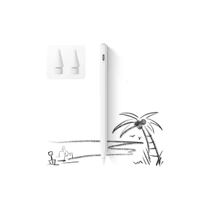 İpad 2018-2022 İçin Düğmeli Stylus Kalem, Avuç İçi Reddetme Aktif Kalem Apple Uyumlu