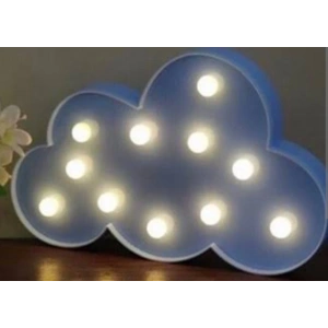 Led Işık Beyaz Bulut Gece Lambası