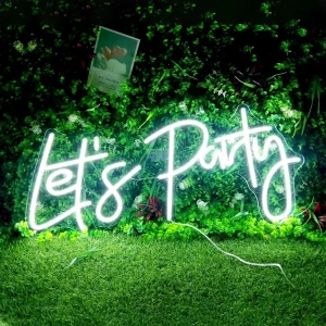 LetS Party Yazılı Neon Led
