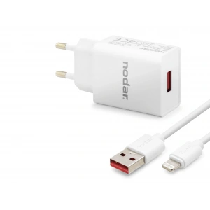 Lightning Hızlı Şarj Seti 12W 2.4A Usb Adaptörlü - Beyaz ND1001