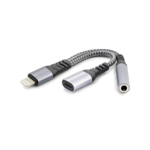 Lıghtnıng To Type-C + 3.5 Mm F Kablo Siyah GJ-012
