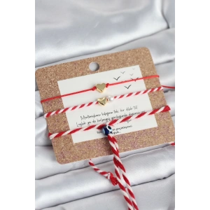 Marteniçka Bileklik 3lü Minimal Kalp Model