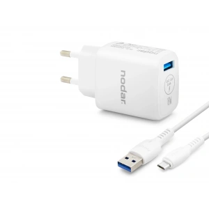 Micro Usb Qc 3.0 Hızlı Şarj Seti 18W 3.4A Usb Adaptörlü - Beyaz ND1009