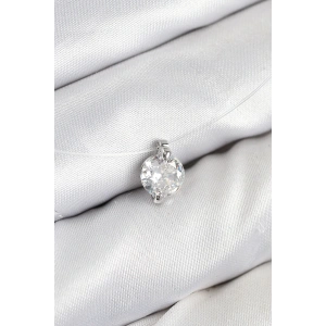 Misineli Zirkon Taşlı Model Gümüş Renk Hayalet Kolye