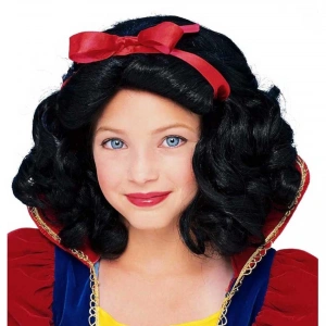 Pamuk Prenses Peruğu Kırmızı Fiyonklu