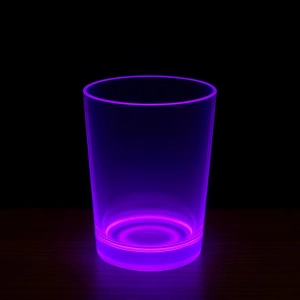 PartyGlow Neon Mor Bardak 8.5 x 10.5 cm