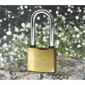 Sarı Kaplama Döküm Uzun Asma Kilit 50mm