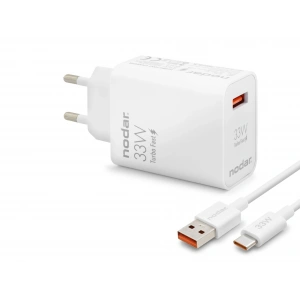 Type-C Hızlı Şarj Seti 33W Usb Adaptörlü - Beyaz ND1006