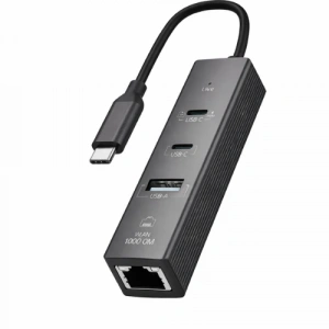 Type-C To 2 Type- Usb Gigabit Ethernet ZR1207