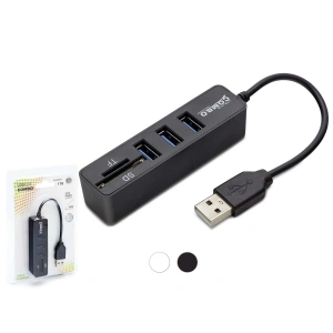 Usb Hub Combo 3*Usb + Sd + Tf Siyah HDX7009