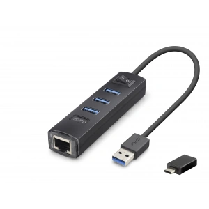 Usb Type-c 3.2 Gen1 Hub Ethernet Gigabit 4 Port Siyah RJ4503