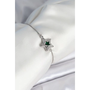 Yıldız Model Asansörlü Gümüş Renk Kadın Bileklik