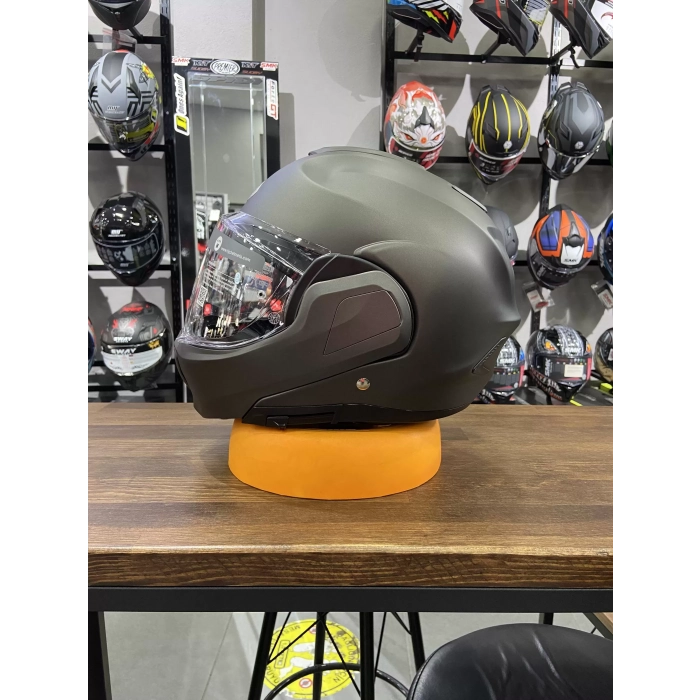 HJC F100 KASK SEMI FLAT TITANIUM modüler kask