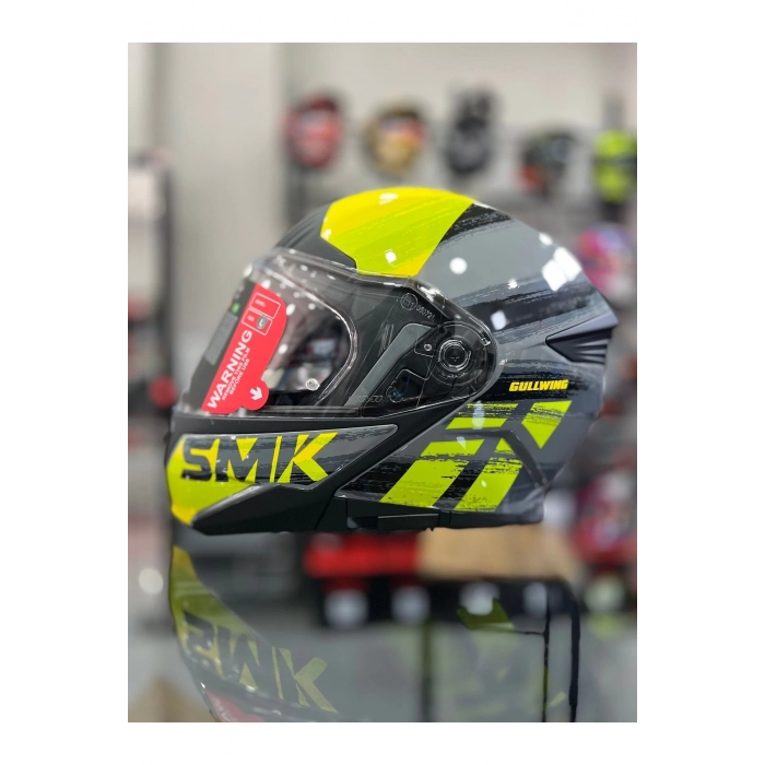 Gullwing Tourleader Çene Açılır Kask Gri Sarı
