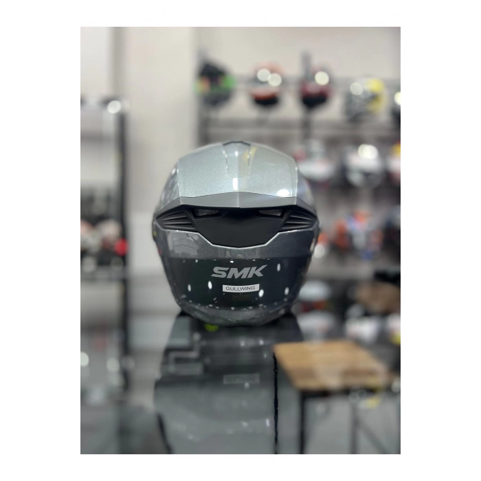 Gullwing Blank Anthracıte Çene Açılır Kask ŞEFFAF VİZÖRLÜ
