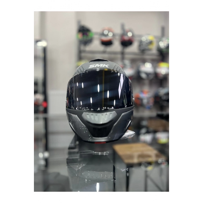 Gullwing Blank Anthracıte Çene Açılır Kask ŞEFFAF VİZÖRLÜ