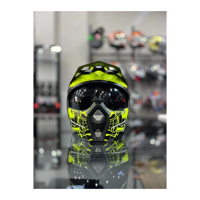 X1-X SEUL WARRİOR YELLOW KASK motozilla