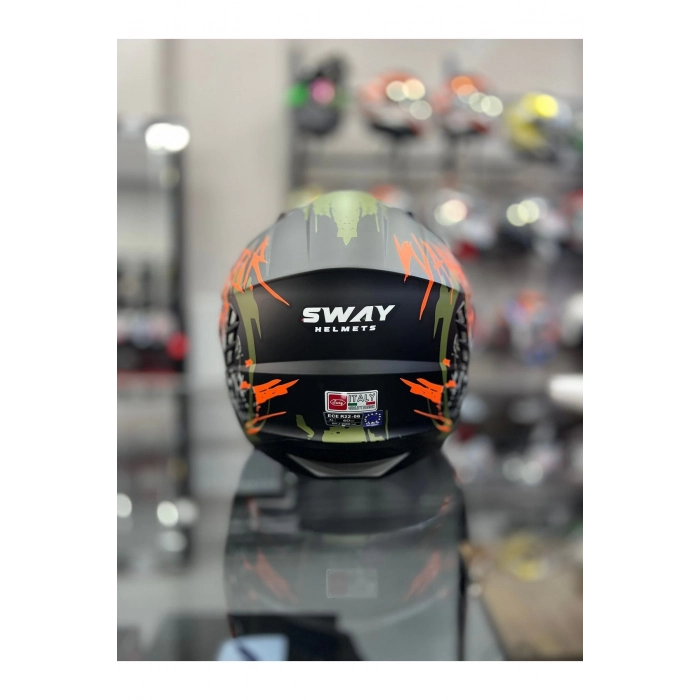 X1-X SEUL WARRİOR ORRANGE KASK MOTOZİLLA