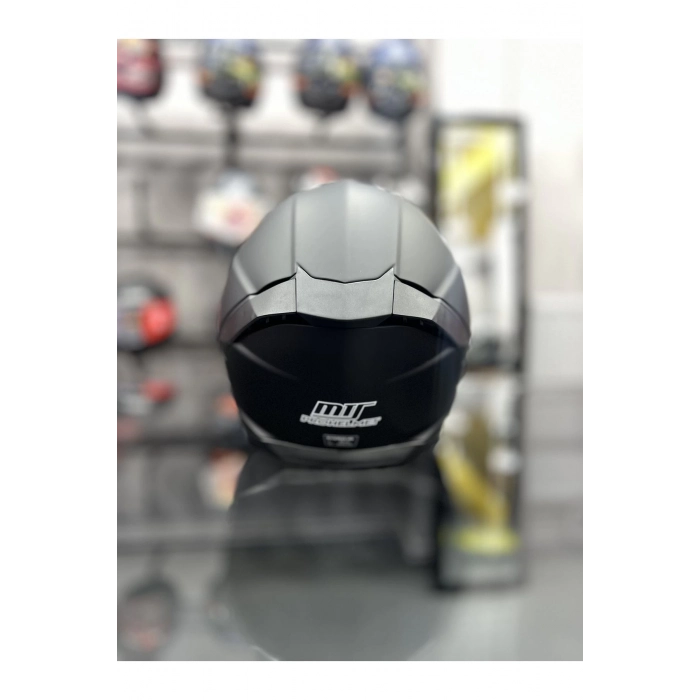 910 Mat Siyah Kask Siyah Vizörlü