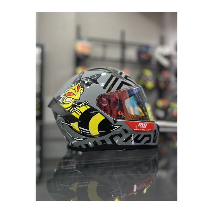 Helmets 910 Kapalı Full Face Kask Arı Desen