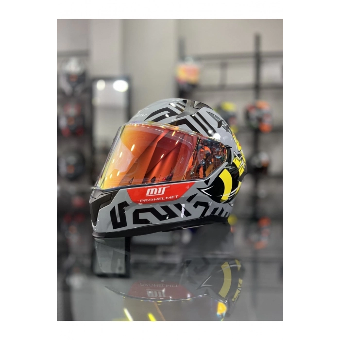 Helmets 910 Kapalı Full Face Kask Arı Desen