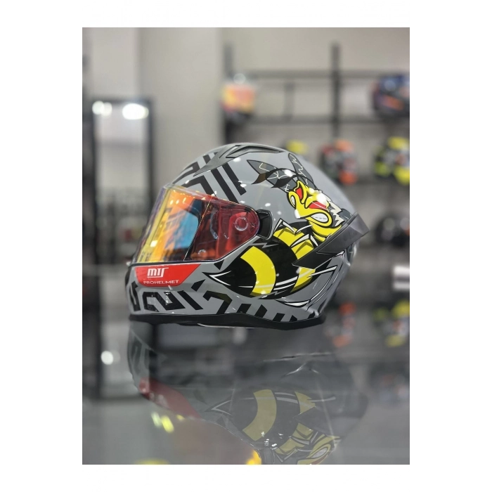 Helmets 910 Kapalı Full Face Kask Arı Desen