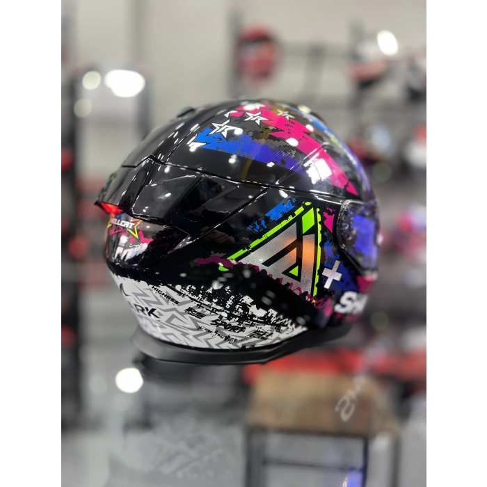 Skwal İ3 Hellcat Parlak Mavi Pembe Şeffaf (x1 Mavi Vizörlü)