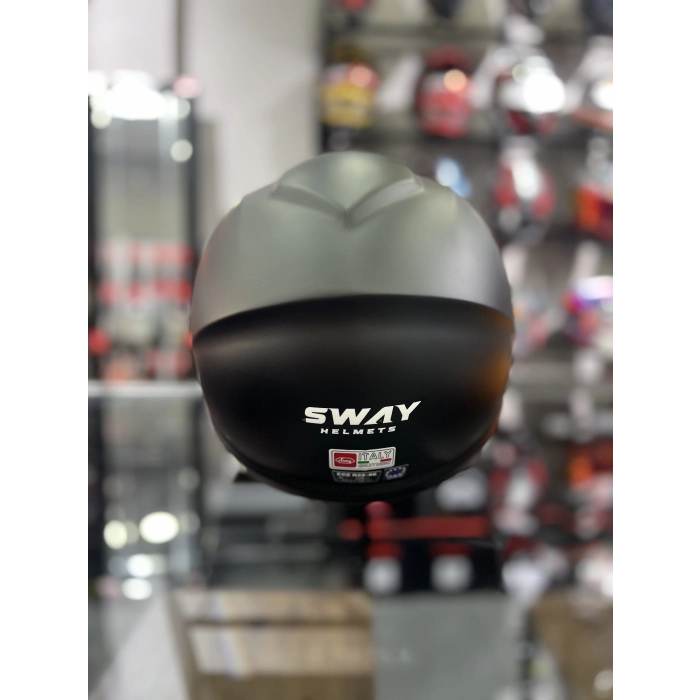 SW 765 MATT SİYAH GÜNEŞ VİZÖRLÜ (ŞEFFAF VİZÖRLÜ)