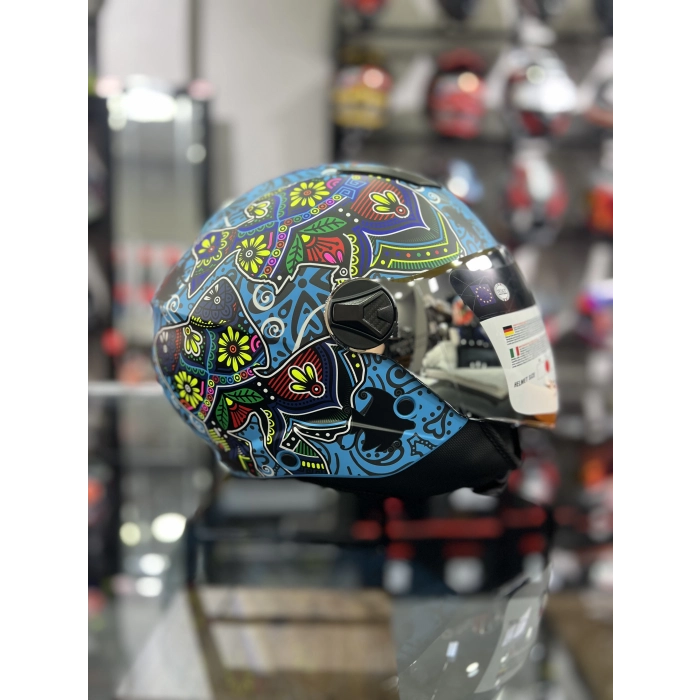 SW 765 SPIRING MAVİ BEYAZ GÜNEŞ VİZRÖLÜ