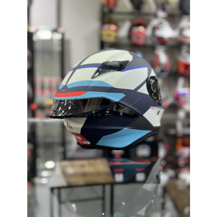 Helmets Targo S Kay C7 Kask Siyah Vizörlü (x1 Şeffaf Vizör)