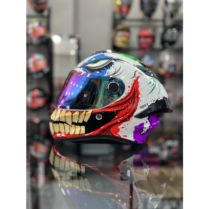 Helmets Targo S Joke İridyum Vİzörlü (Şeffaf Vizör)