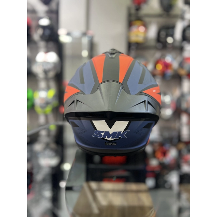 Typhoon Thorn Turuncu Kapalı Kask Şeffaf Vizörlü