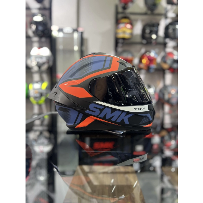 Typhoon Thorn Turuncu Kapalı Kask Şeffaf Vizörlü