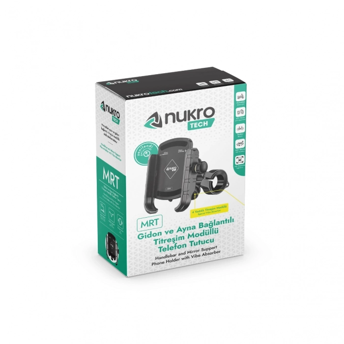 MRT 4 Yastıklı Titreşim Modüllü Telefon Tutucu