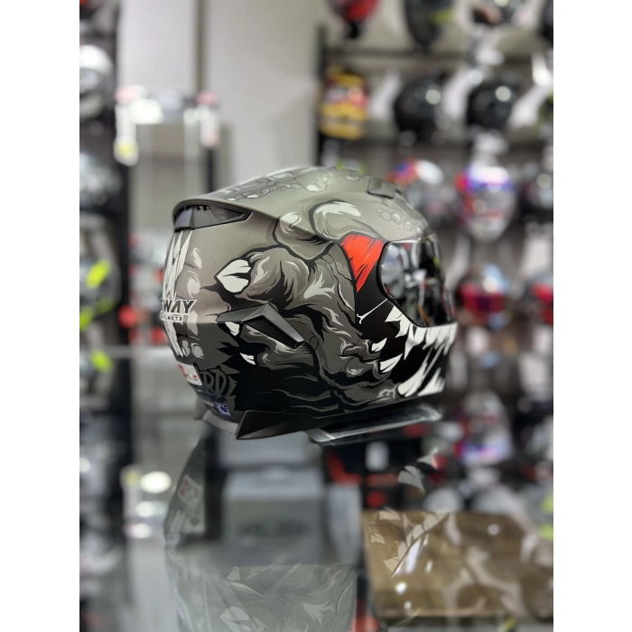 820 Monster Gümüş Vizör