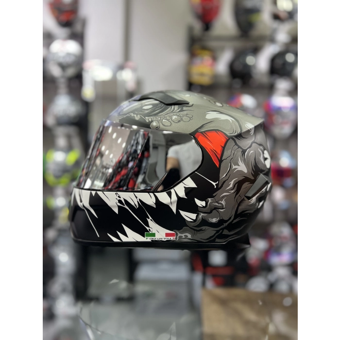 820 Monster Gümüş Vizör