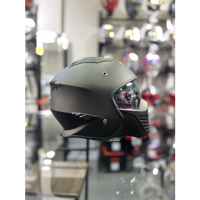 Tokyo Mat Siyah Modular Motosiklet Kaskı Motozilla