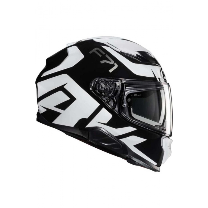 F71 Bard MC5 Kapalı Motosiklet Kaskı Siyah Beyaz