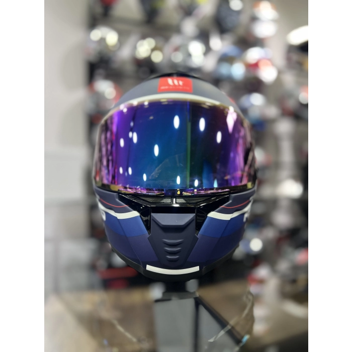 Helmets Thunder 4 R25 Mavi Şeffaf Vİzörlü