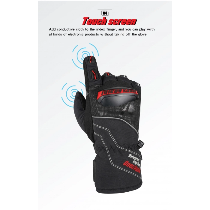 Kışlık Su Geçirmez Motorcu Eldiven