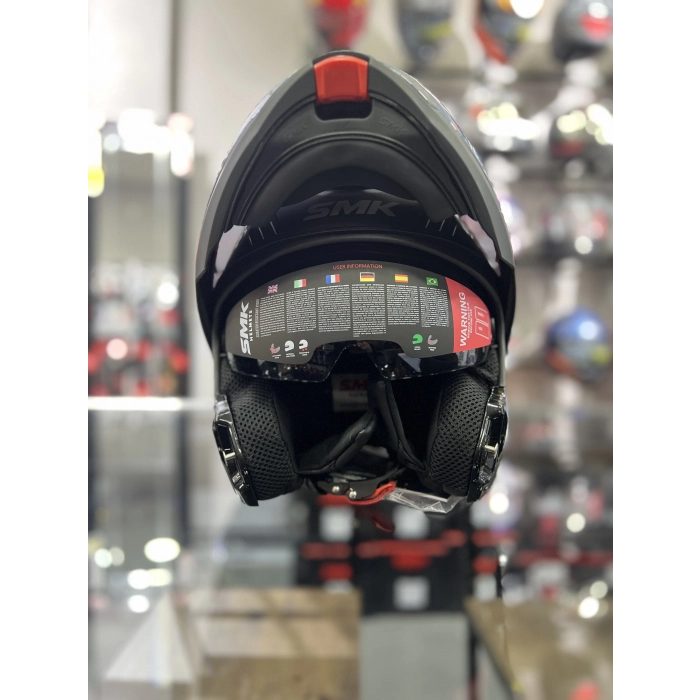 GULLWING SUPER TOUR KIRMIZI GRİ ÇENE AÇILIR KASK ŞEFFAF VİZÖRLÜ